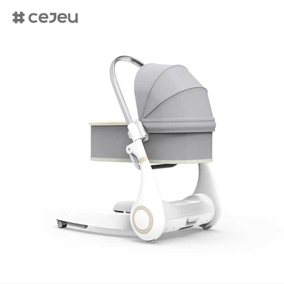 CJ-LL-MY-08 4-in-1 Multifunctionele Elektrische Babyschommelstoel Hoogteverstelling Baby Hoge StoelNieuw Design Luxe Multifunctionele 4-in-1 Opvouwbare Babyvoedingsstoel Hoge Stoel Babyvoeding Rotan Kinderen