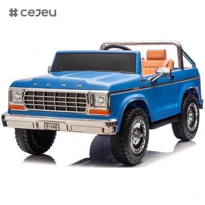 CJ-S323 F150 2025 Nieuwste 24V Ford F150 Rijd op Auto Echte Twee-Zitplaats Licentie Plastic Materiaal voor Kinderen 2 tot 4 jaar oud