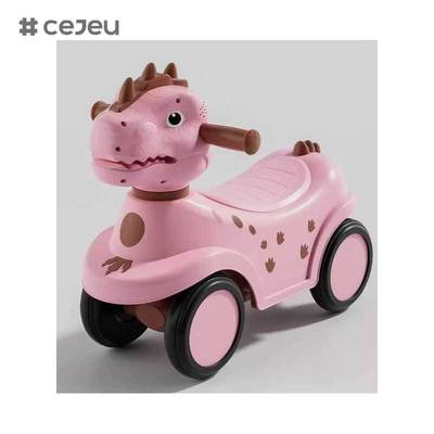 CJ-BNQ-609 Kinderen Vierwielige Rij-op Speelgoedauto Peuterwandelwagen 1-3 Jaar Oude Babyauto met Schuif- en Schommel Babyauto