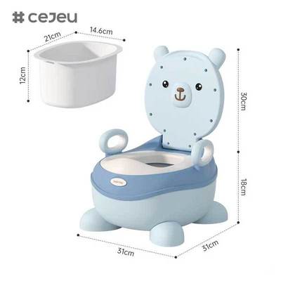 CJ-BH-105 OEM Cartoon Penguin Portable Children Training Baby Potty Toilet Soft Kids Seat Toilet Travel Outdoor Urinals