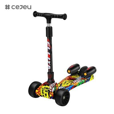 CJ-YBD-188 Fabriek directe verkoop Hoogwaardige vouwbare driewiel voor kinderen voor muziekverlichting Lithiumbatterie handvat spray