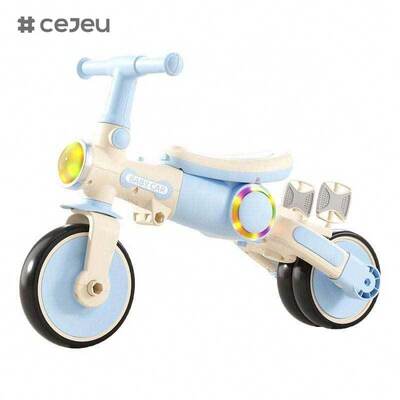 CJ-YB-666 Children's Plastic Baby Tricycle Stroller Ages 1-6 Sitting Sliding Multifunctional Lightweight Sunshade Three-Wheeled
