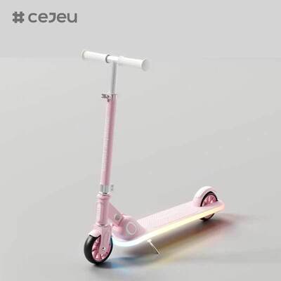 CJ-ADD-R1 vouwbare lichtgewicht tweewiel aluminium legering scooter voor kinderen hoogte verstelbare stoel achterrem 50 kg maximale belasting 5+ jaar PU wielen