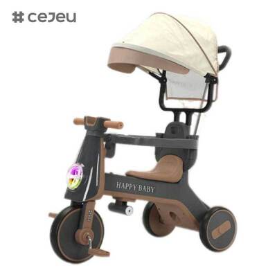 CJ-YT-668 High-End Mode Driewiel Baby Stroller Driewiel met dak en zonnescherm Muziek voor kinderen