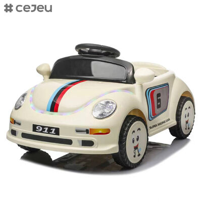 CJ-KQT-911 Retro Beetle Electric Vierwielige Kinderauto Uitgerust met Front Surround Lights Bluetooth Rijdbare elektrische auto voor kinderen