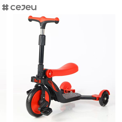 CJ-DDW-113 Groothandel Opvouwbare 5-in-1 Kinderstep 3 Wiel Speelgoed Fiets Kinder Voetstep Kinderstep voor Kinderen 5-in-1