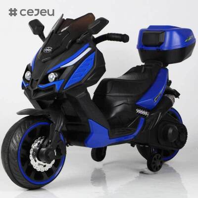 CJ-XL-1988 Unisex 3-wiel elektrische motorfiets accu aangedreven kleine plastic wielen Rijden op speelgoed Kinderen 3-8 jaar nieuwste model populair