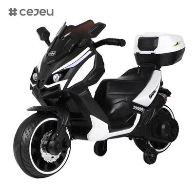 CJ-XL-1988 Unisex 3-wiel elektrische motorfiets accu aangedreven kleine plastic wielen Rijden op speelgoed Kinderen 3-8 jaar nieuwste model populair
