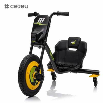 CJ-AHL027 Plastic stoelen 2-7 jaar Batterij aangedreven Pedal Drift Rijden op de auto Outdoor Plezier Achterwielen & Spin