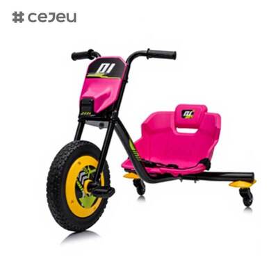 CJ-AHL027 Plastic stoelen 2-7 jaar Batterij aangedreven Pedal Drift Rijden op de auto Outdoor Plezier Achterwielen & Spin