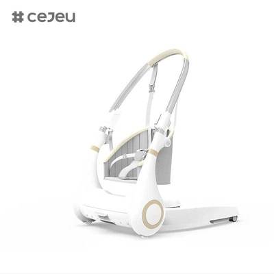 CJ-LL-MY-08 4-in-1 Multifunctionele Elektrische Babyschommelstoel Hoogteverstelling Baby Hoge StoelNieuw Design Luxe Multifunctionele 4-in-1 Opvouwbare Babyvoedingsstoel Hoge Stoel Babyvoeding Rotan Kinderen